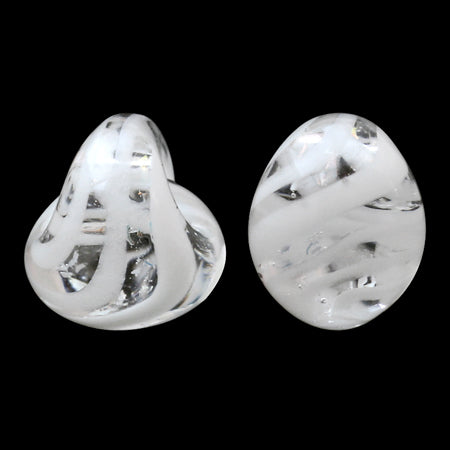 Teardrop beads white chocolate