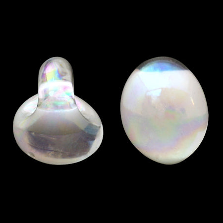 Teardrop beads snow white