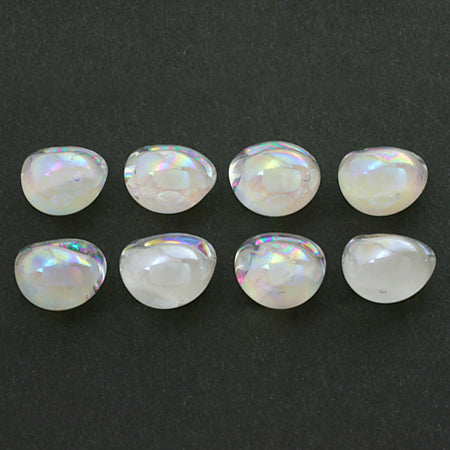 Teardrop beads snow white