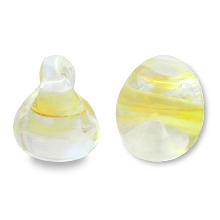 Teardrop beads honey crystal