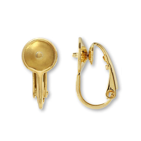 イヤリング バネ式芯立 ゴールド