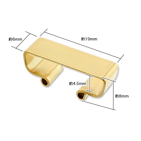 Loop tie rhodium color