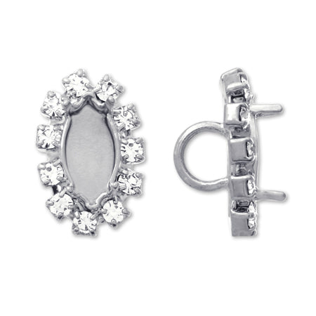 石座付ボタン #4228 クリスタル/RC【アウトレット】