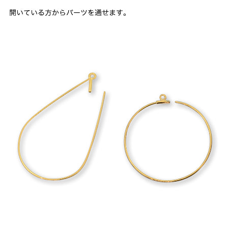 ワイヤーフープ ラウンド ゴールド