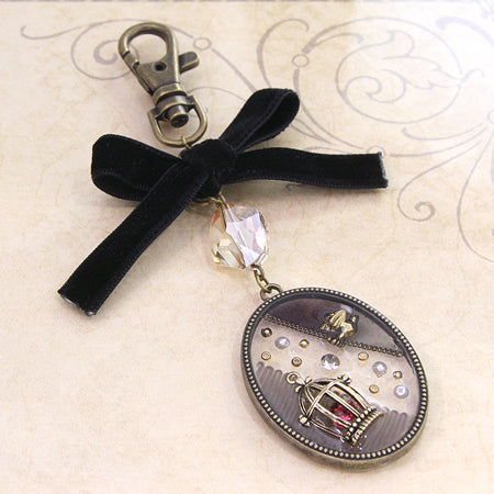 デザインフレームミル打 オーバル ロジウムカラー