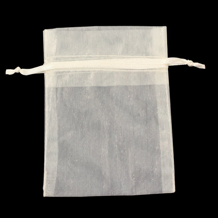 オーガンジーバッグ角平 アイボリー