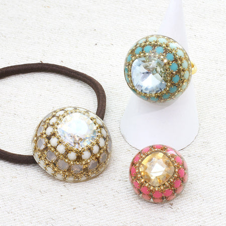 樹脂連爪 ホワイトオパール/G