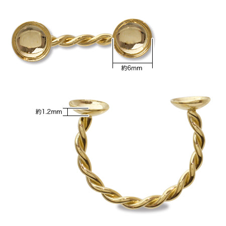 フォークリング台 両側おわん付 ゴールド