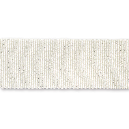 Metallic grosgrain ribbon 8800 35 white