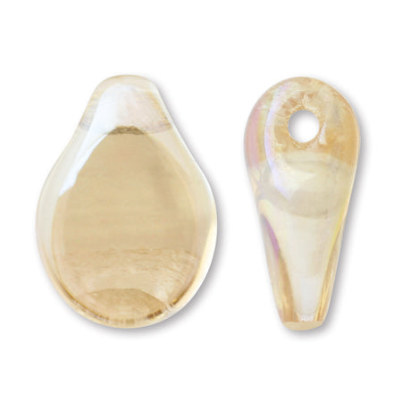 Czech Pip Crystal Honey