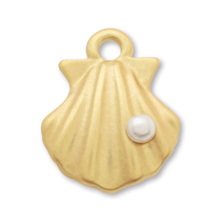 Charm Marine Pearl Shell Matte Gold