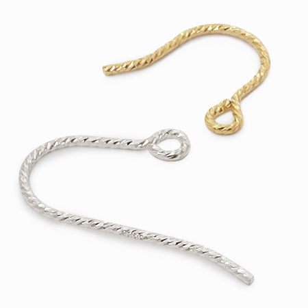Earrings U-shaped sparkle K14GF
