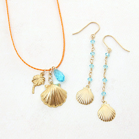 Earrings U-shaped sparkle K14GF
