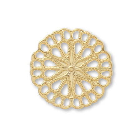 Scasipart round 3, about 12 mm gold.