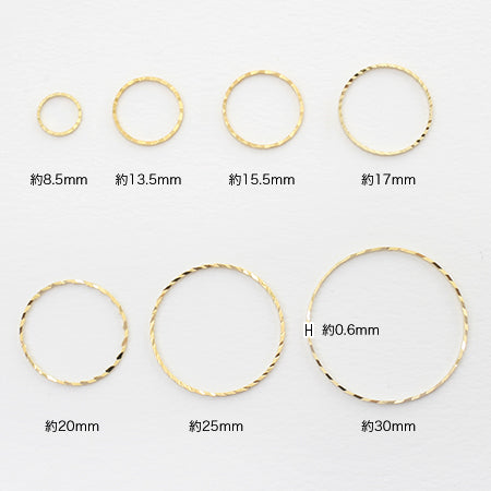 ヒキモノリング スパークル ゴールド