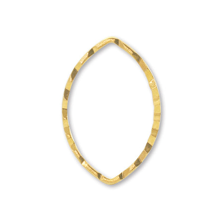 Hicke Monoringling Sparkle Marquis Gold