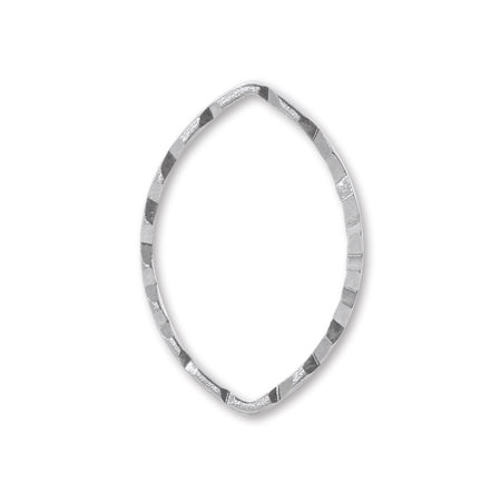 Hikimon Ring: Sparkle Marquis Rodium-Color