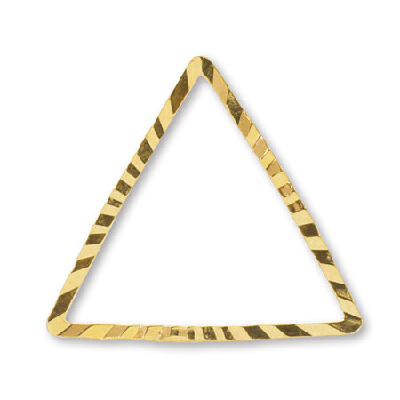 Hiki monorring sparkle triangle gold