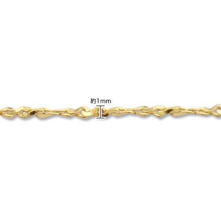 Slide chain necklace 120SFDC.TW gold