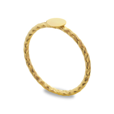 Ringdai: 4mm Gold (coatting) with a platter