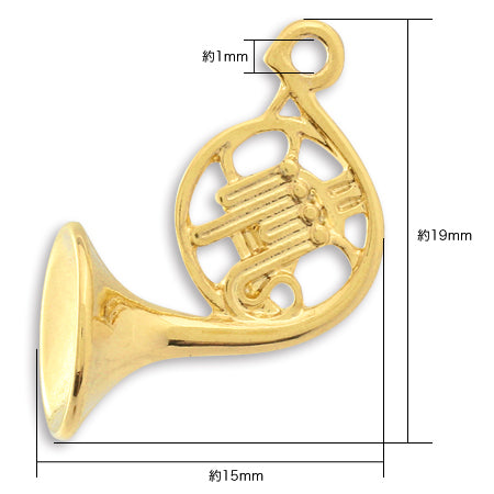 Charm horn rhodium collar