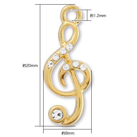 チャーム ト音記号 クリスタル/RC