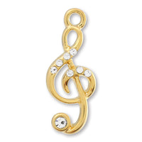 Charm G clef crystal/G