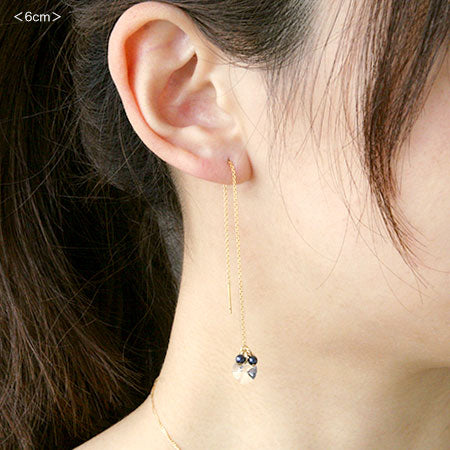 American earring Adzuki chain