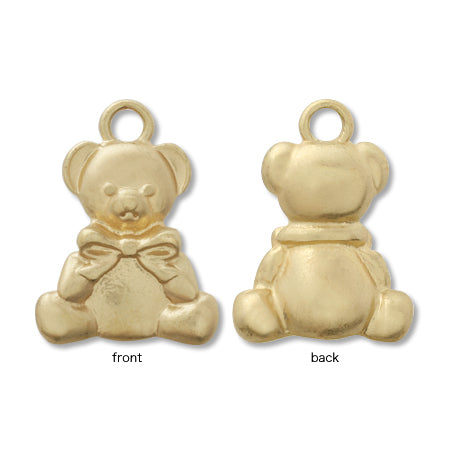 Charm teddy bear mat gold