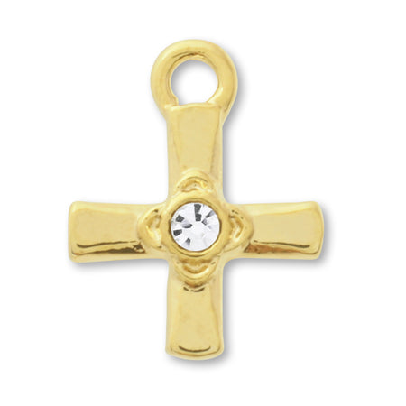 チャーム ラッキークロス3 クリスタル/G