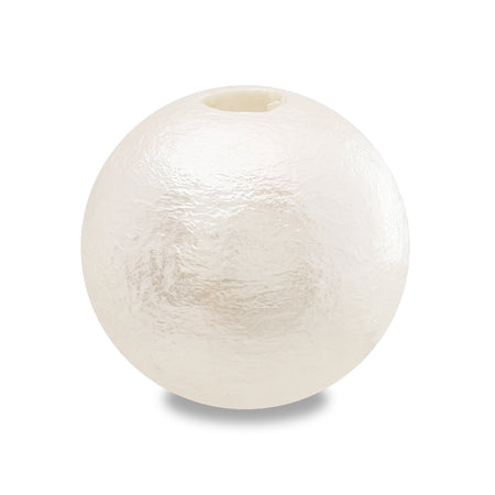 コットンパール 大穴 ホワイト