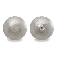 Cotton pearl single hole gray
