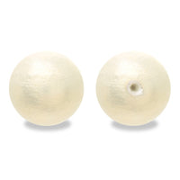 Cotton pearl single hole rich cream