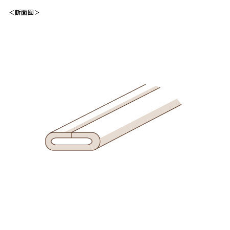 人工皮革スエードテープ No.370(キャメル)