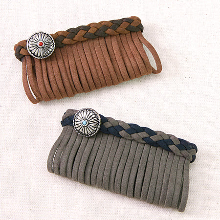 人工皮革スエードテープ No.370(キャメル)