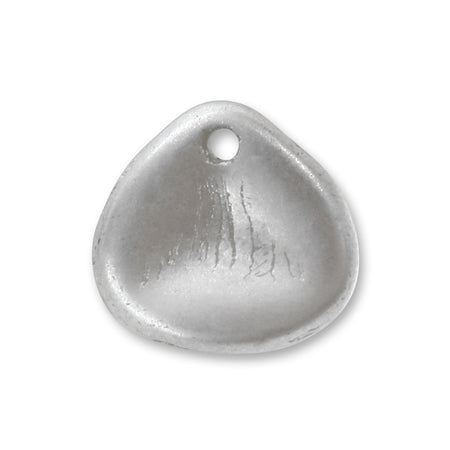 Czech petal 1 hole matte silver