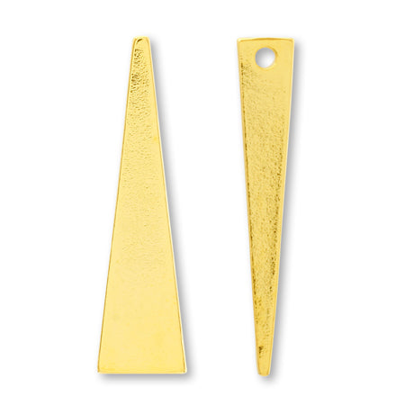 メタルパーツ スティック台形横穴 ゴールド