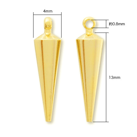 Metal parts studs gold