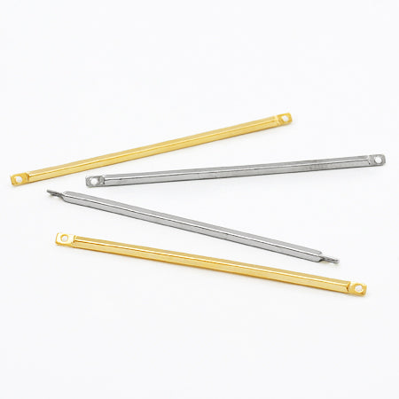 メタルパーツ スティック 2カン ロジウムカラー