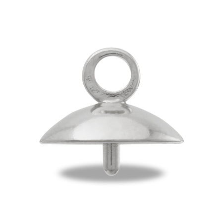 ヒートンキャップ No.6 丸玉12-16mm用 ロジウムカラー