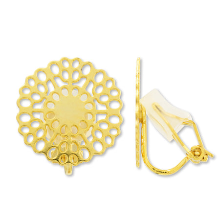 Yearing triangle, spring, spring, squirled round gold.