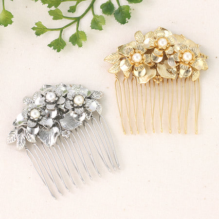 Charm botanical petals matte gold