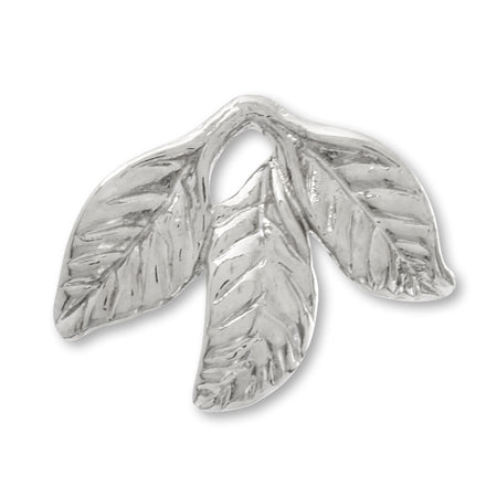 Charm botanical reef 10.5 × 13.5 mm rhodium color