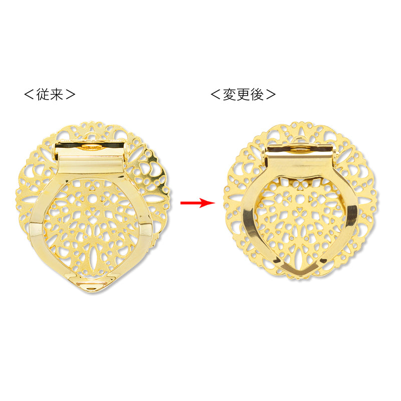 スカーフ留め スカシラウンド(国産) ゴールド