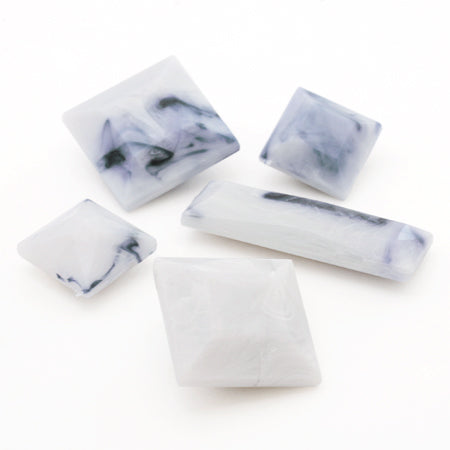 アクリル ドイツ製 レクタングル(無穴) ホワイトグレーマーブル【アウトレット】