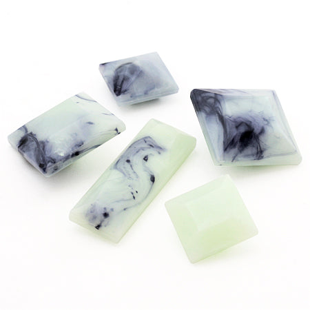 アクリル ドイツ製 スクエア(無穴) グリーンマーブル【アウトレット】