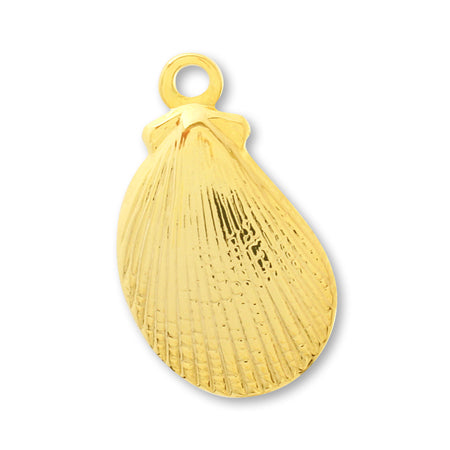 真鍮プレスチャーム シェル1 ゴールド