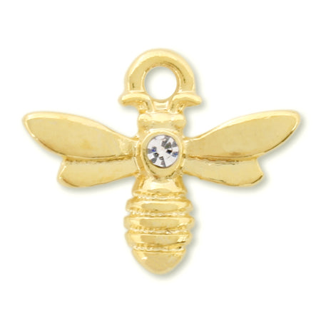 チャーム ラッキーミツバチ クリスタル/G