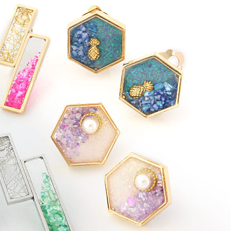 キャストパーツ フレーム ヘキサゴン ゴールド