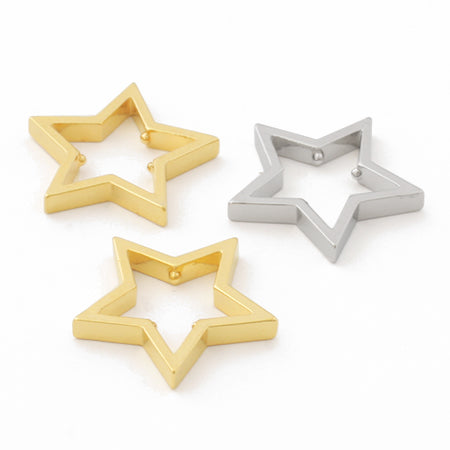Cast parts frame star rhodium color